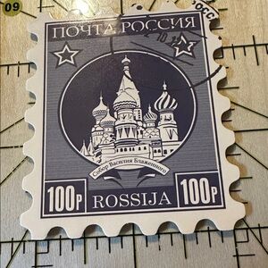 💜13/$13 +Bundle Sticker Sale | Travel Russia Stamp Waterproof Sticker